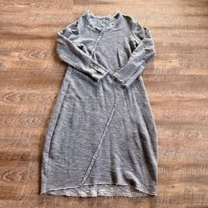 Luukaa Gray Long Sleeve Women's Dress
